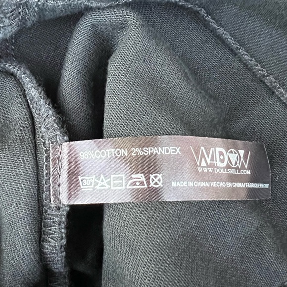 Dolls Kill Widow Black Maxi Bondage Straps Goth Maxi Skirt NEW WITH TAGS XXL 2X - Picture 4 of 4